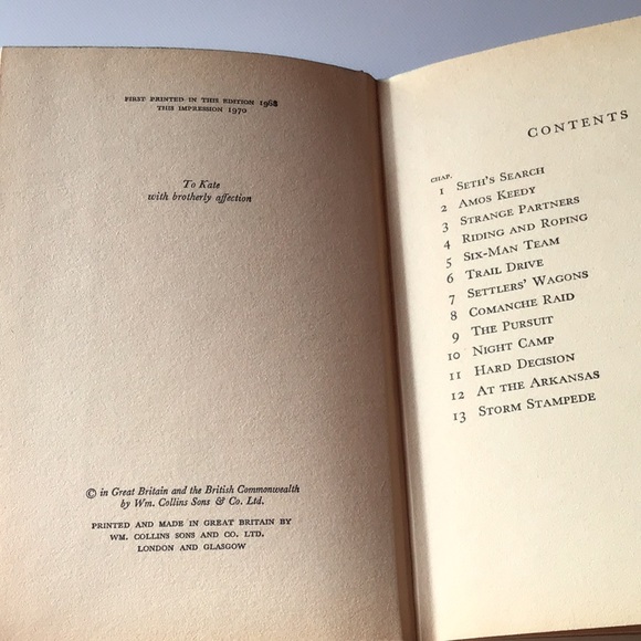 North To Abilene book by Zachary Ball 1970 hardcover Seagull Library Collins - Picture 6 of 10